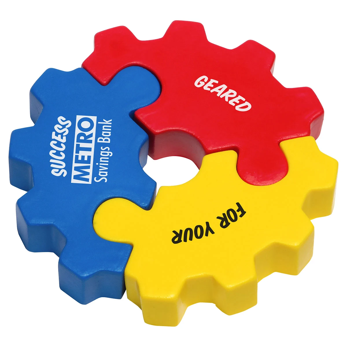 3 Piece Gear Puzzle Set Stress Reliever 1