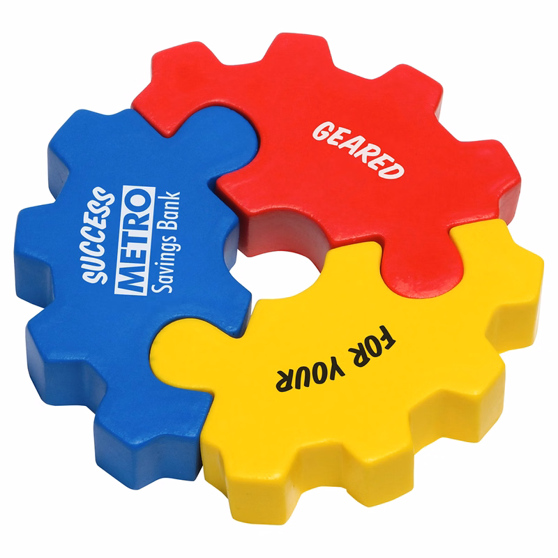 3 Piece Gear Puzzle Set Stress Reliever