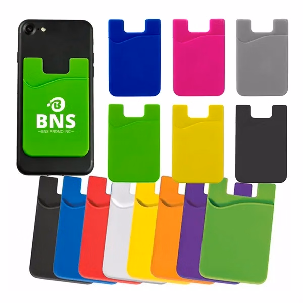 Silicone Phone Card Holder Strong Adhesive Pocket Stick