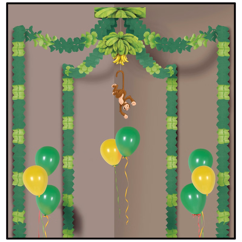 Quick Trim Jungle Monkey Party Canopy