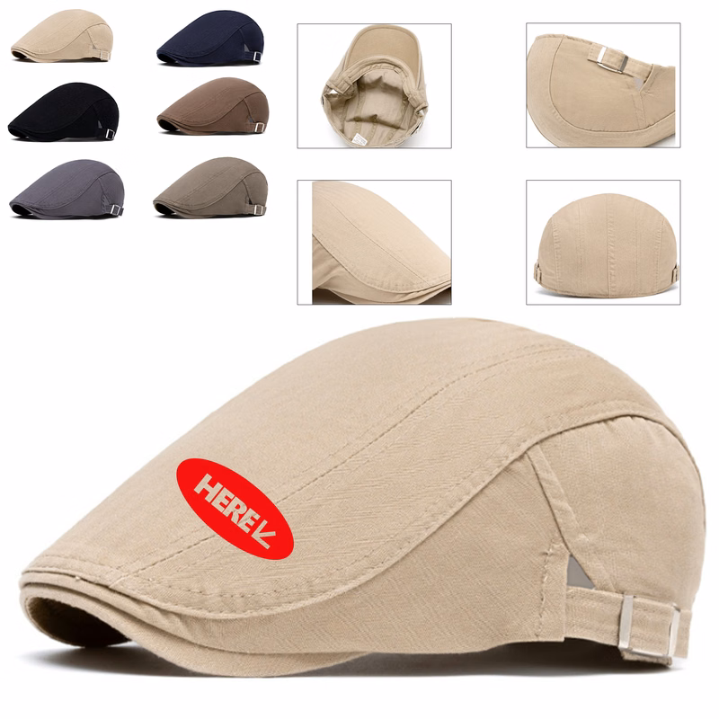 Adjustable Cotton Flat Hat