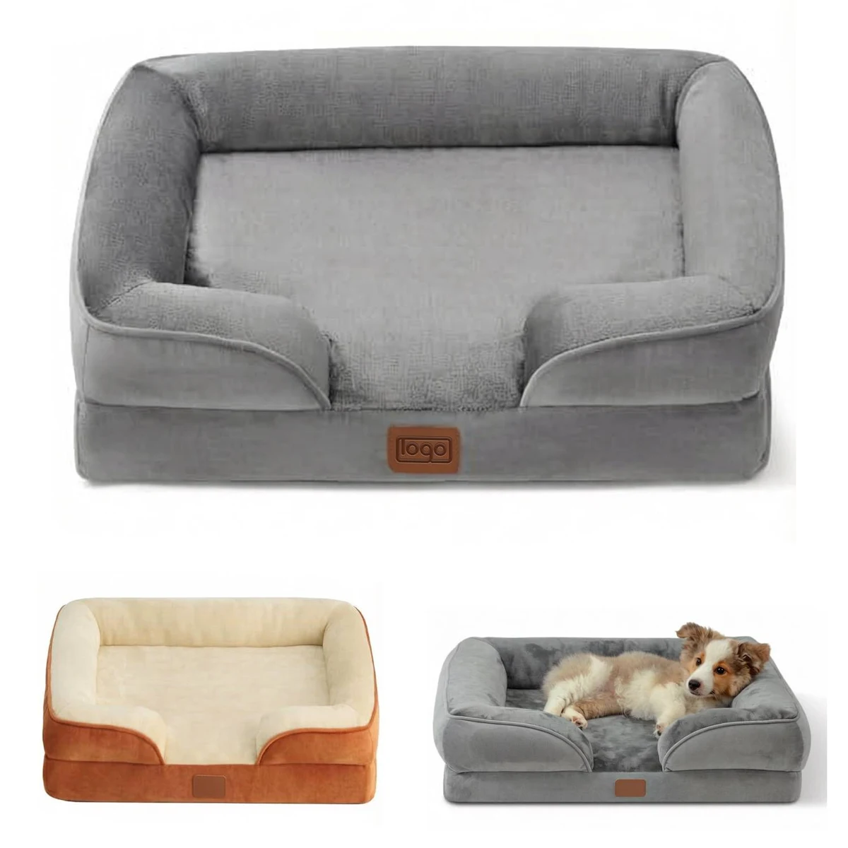 Orthopedic Bolster Pet Bed 1
