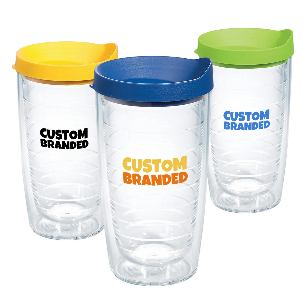 16 Oz. Insulated Double Wall Tumbler W/Lid 1