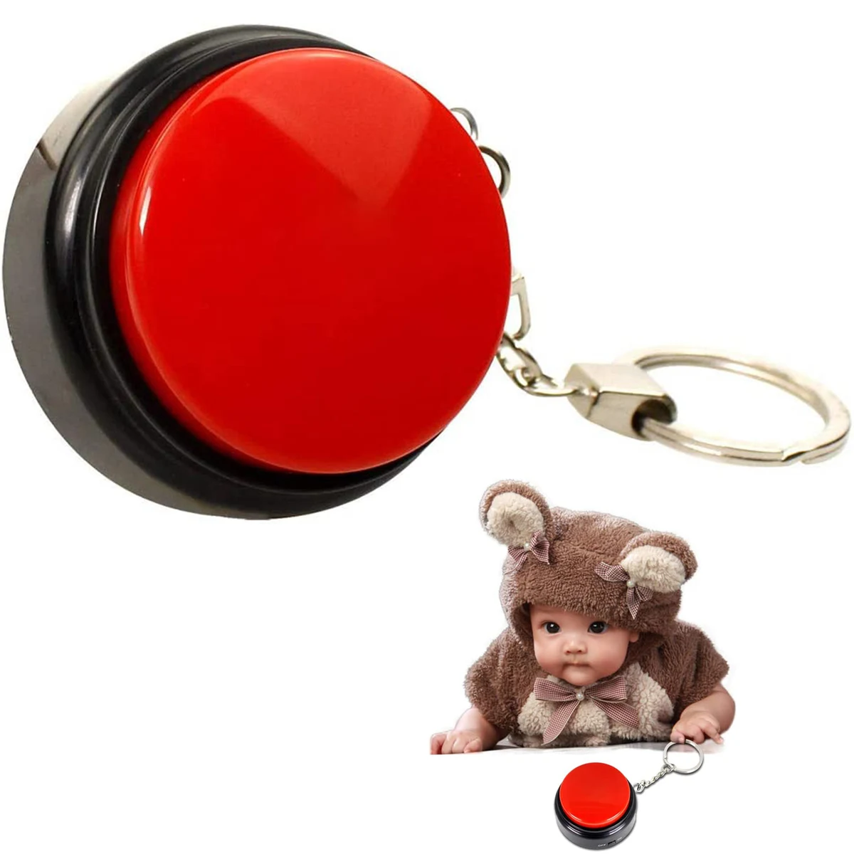 20S Talking Button with Keychain 1