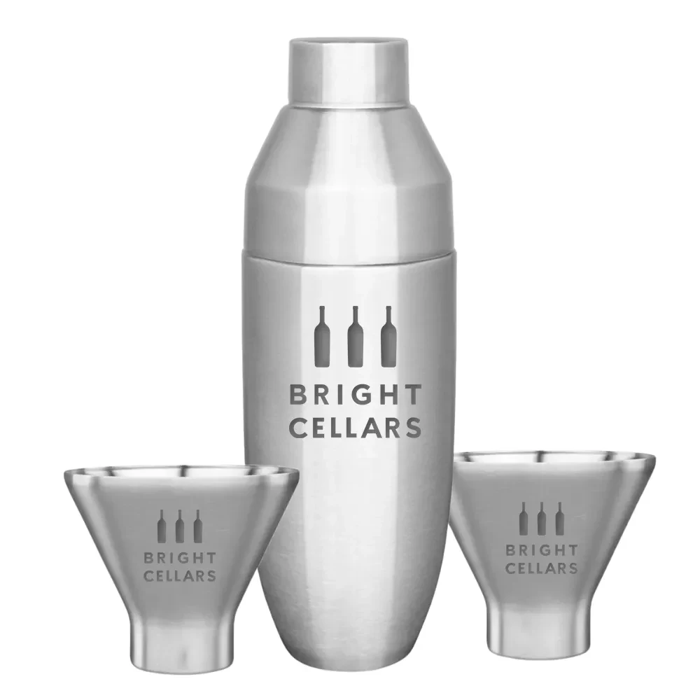 Insulated Cocktail Shaker and Martini Tumbler Barware Set 1