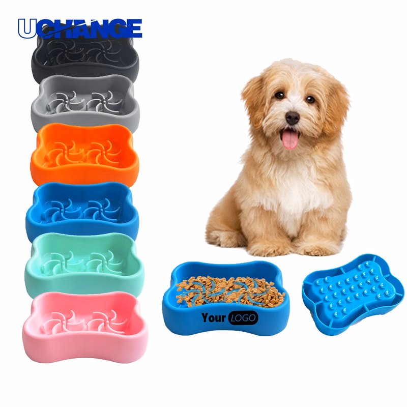 Slow Feeder Silicone Dog Bowl for Healthy Eating