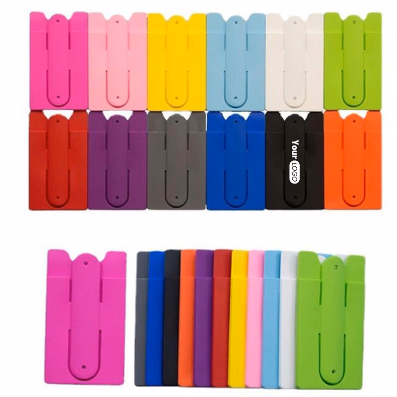 Silicone All-In-One Phone Wallet With Flip-Out Stand For Effortless Access