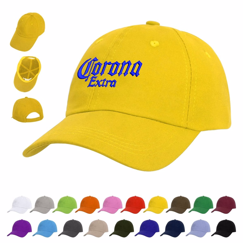 6 Panel Low Profile Unstructured Cotton Twill Baseball Cap