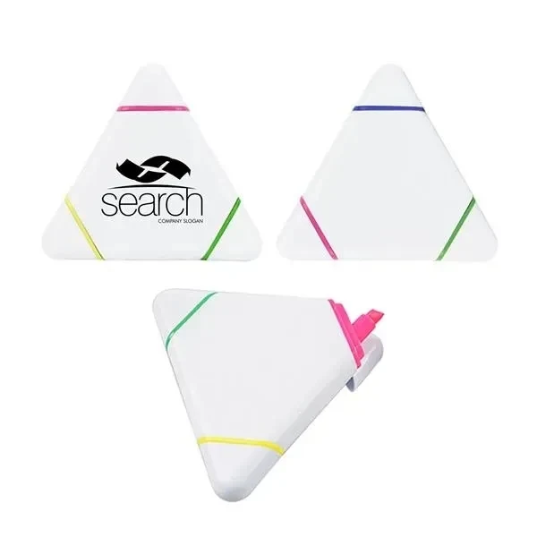 Custom Triangle Tri Highlighter With Three Neon Chisel Tips — Office Giveaway 1
