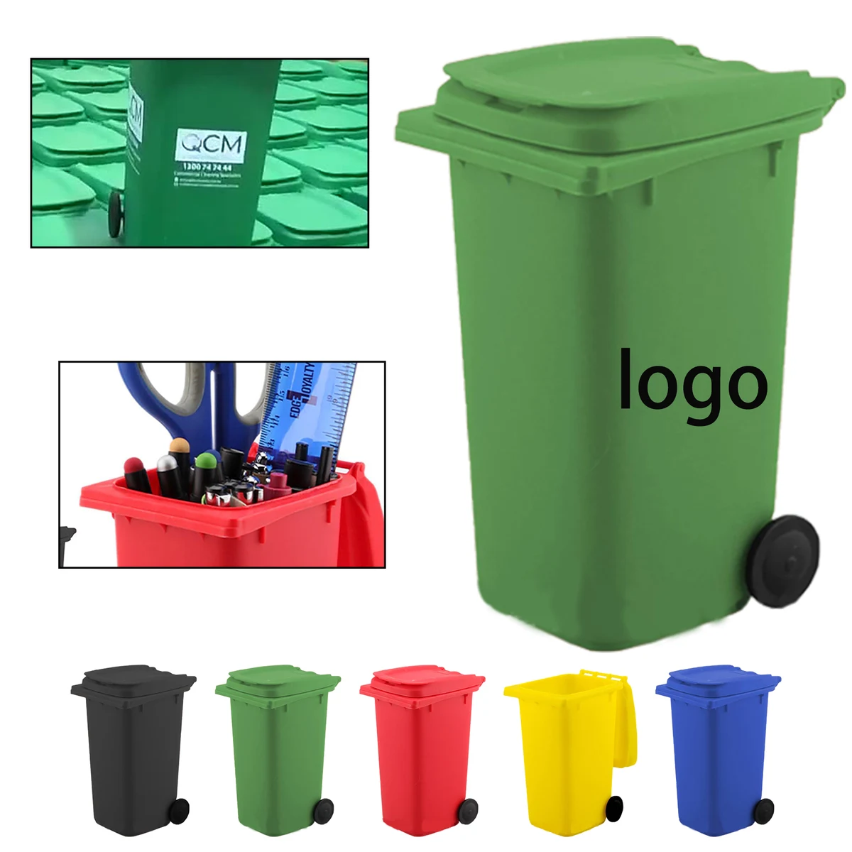 Mini Plastic Desktop Trash Can 1