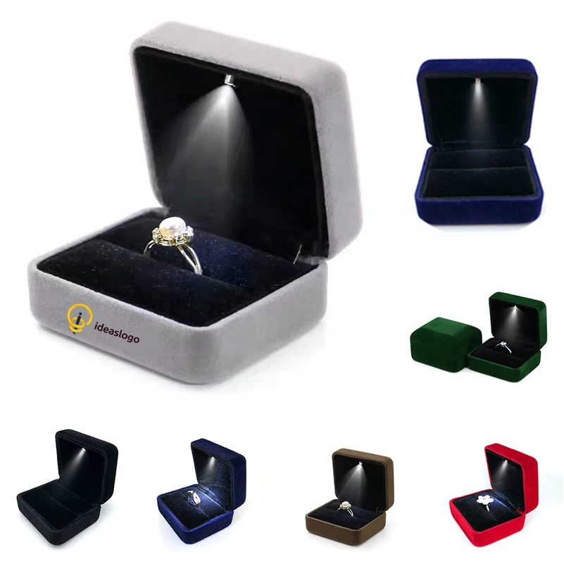 Engagement Led Light Ring Box Jewelry Gift Box 1