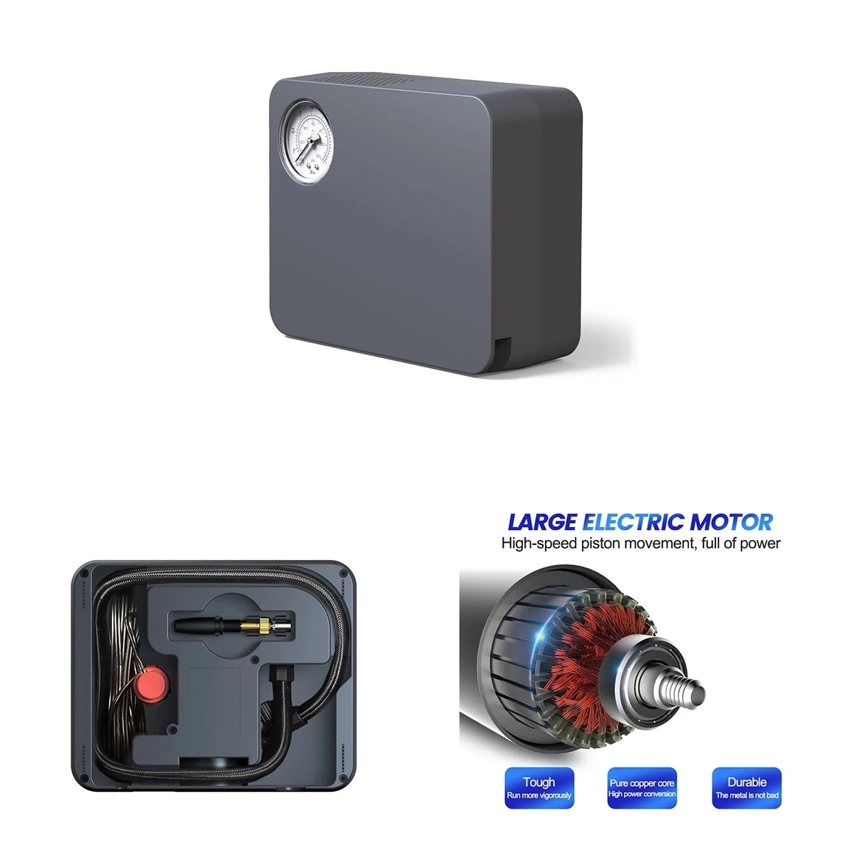 Portable Auto Air Pump Compressor Tire Inflator 1