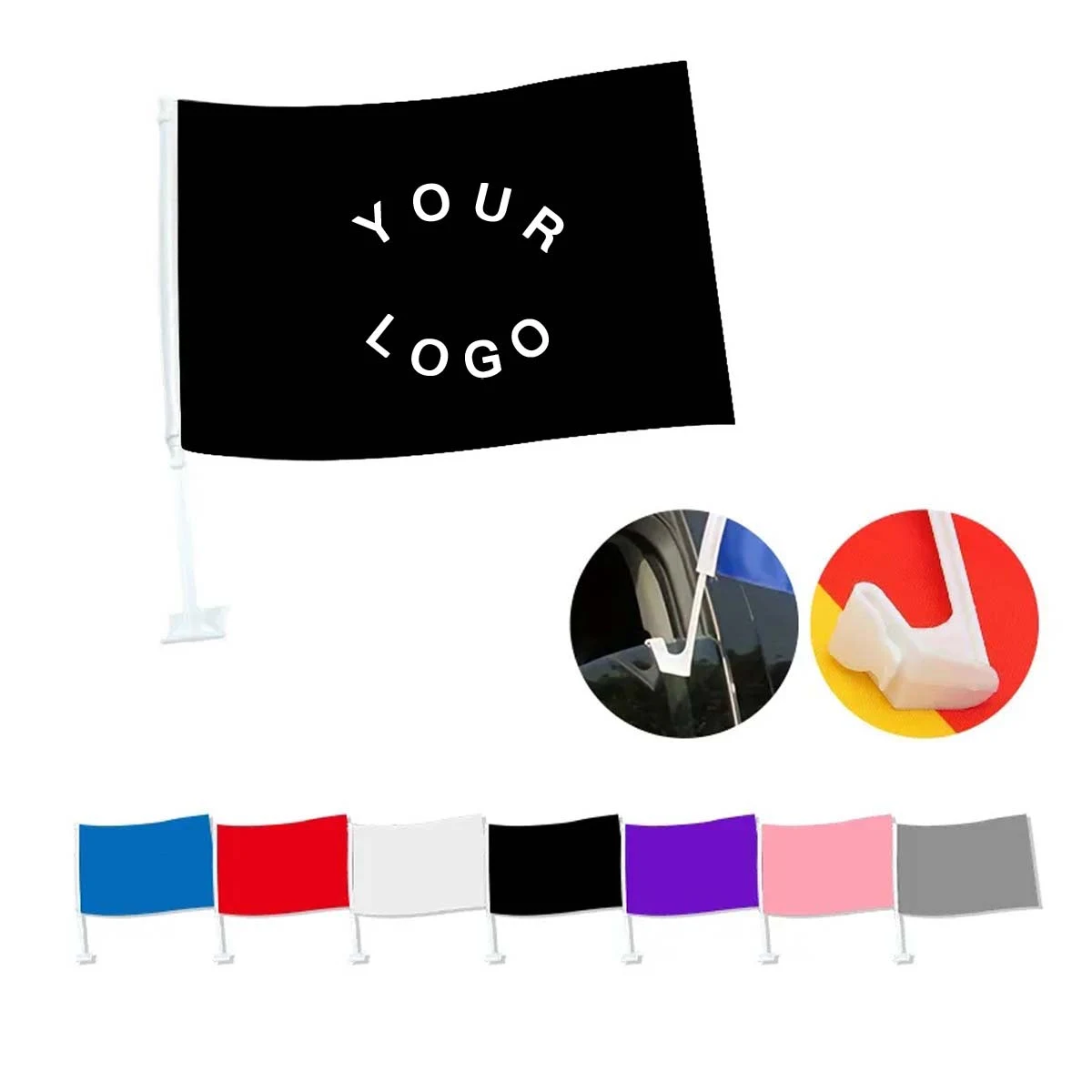Car Window Flag Polyester 11.82x17.72 Inches 1