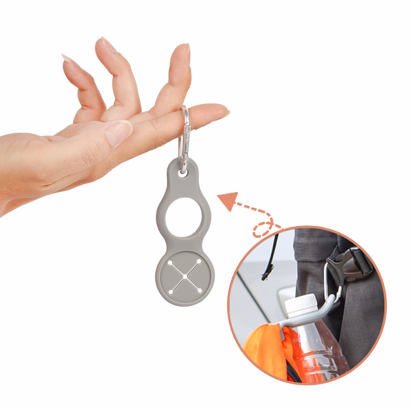 Silicone Water Bottle Carrier with Towel Hook