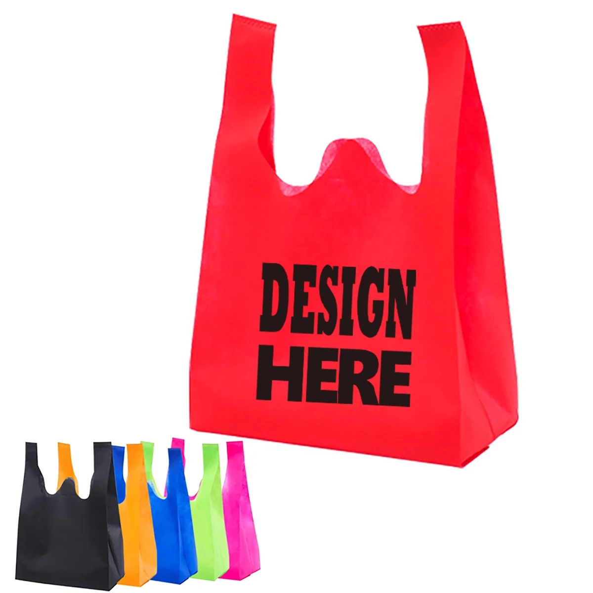 Reusable Vest-style Non-Woven Tote Bag 1