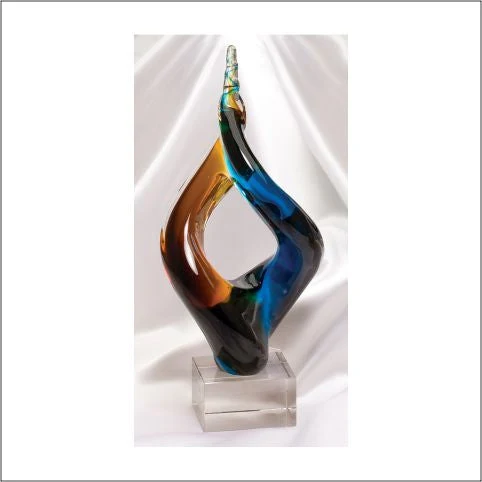 12.5" Art Glass Sculpture 1