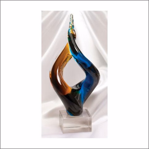12.5" Art Glass Sculpture