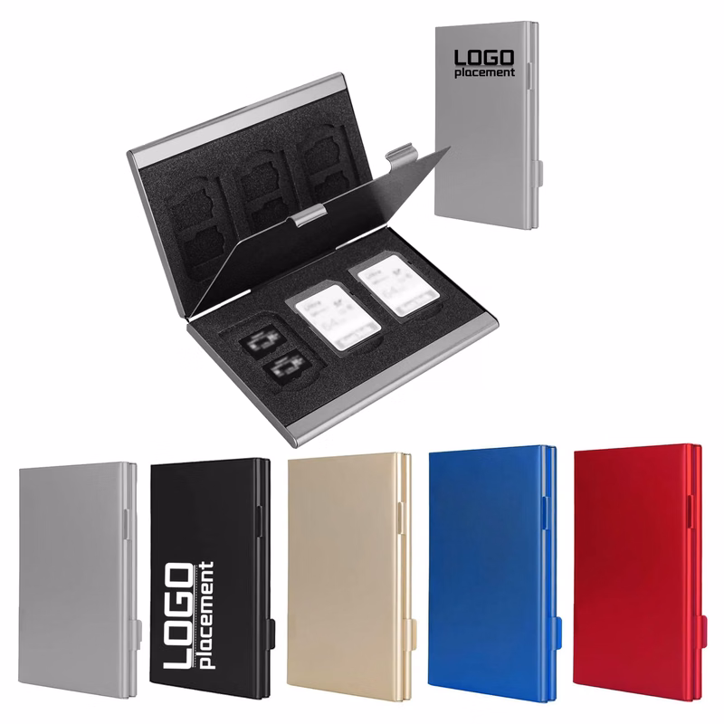 High - End Aluminum Alloy Metal Memory Card Storage Box