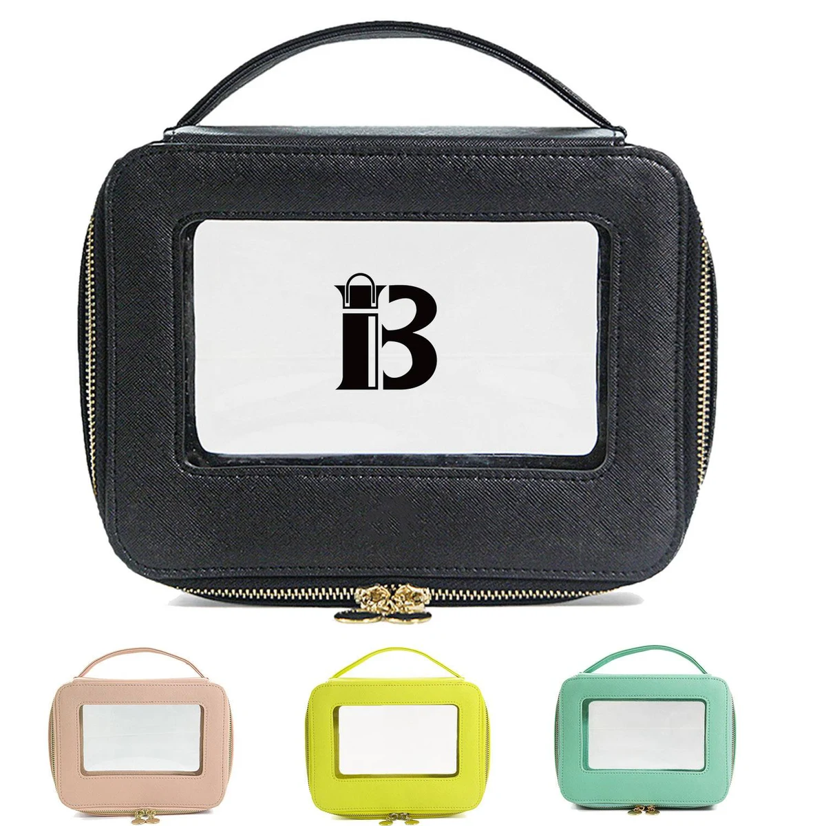 PU Leather Clear Portable Makeup Bag 1