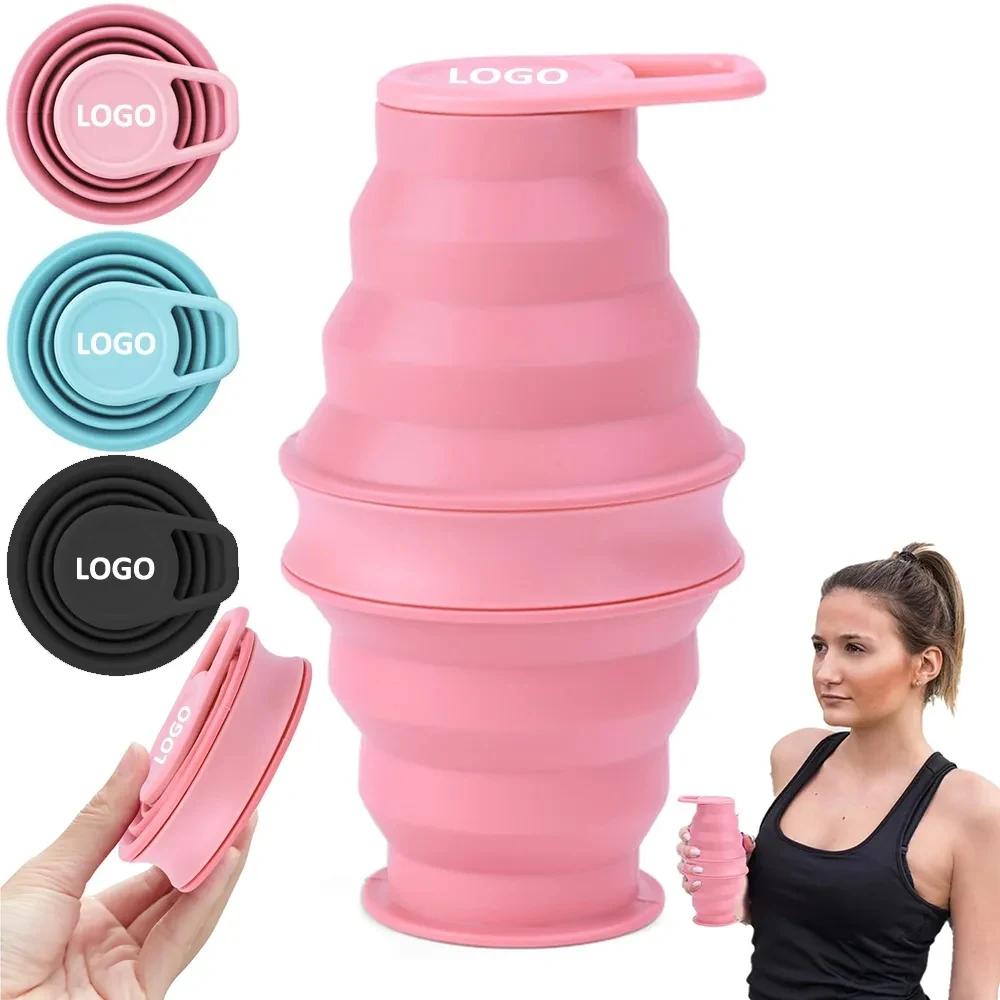 17 oz Collapsible Silicone Water Bottle 1