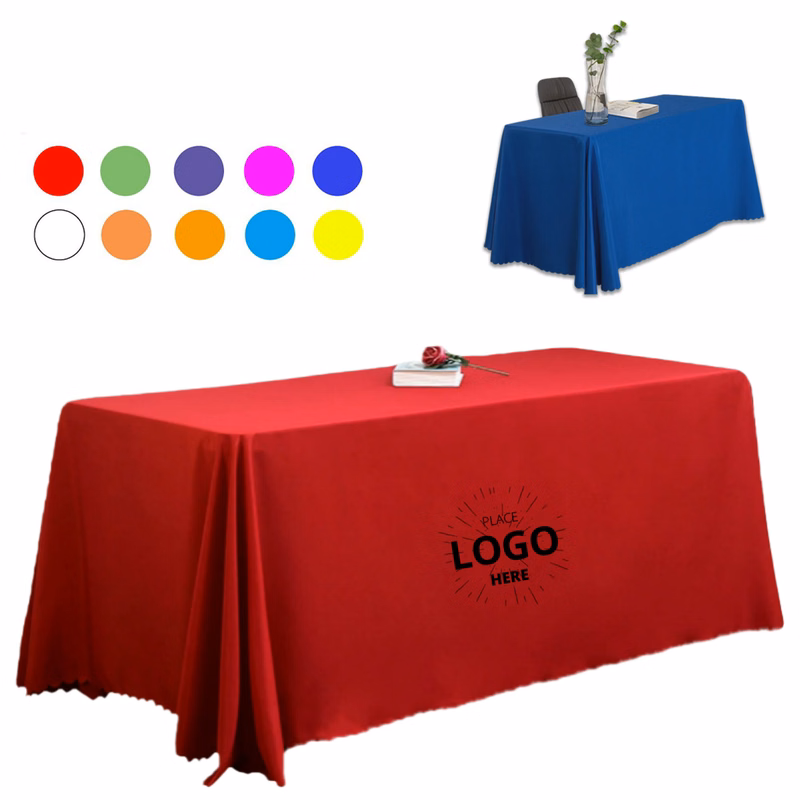 Standard 6' 3-Sided Economy 6 ft Table Cloth