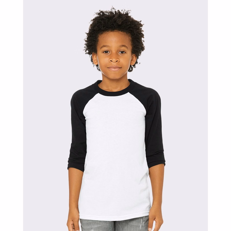 Youth Three-Quarter Sleeve Baseball Tee - 3200Y