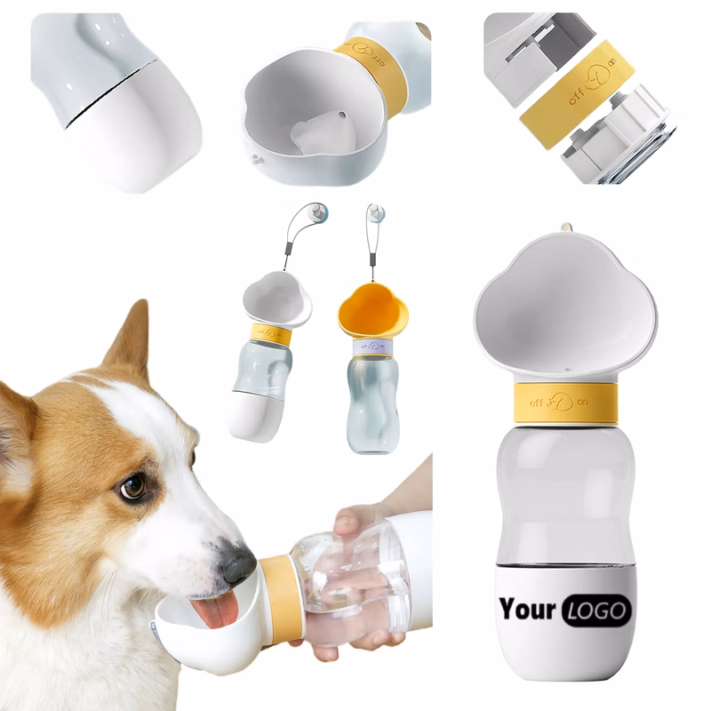 Portable Cloud Design Dog Water And Food Compartment Bottle