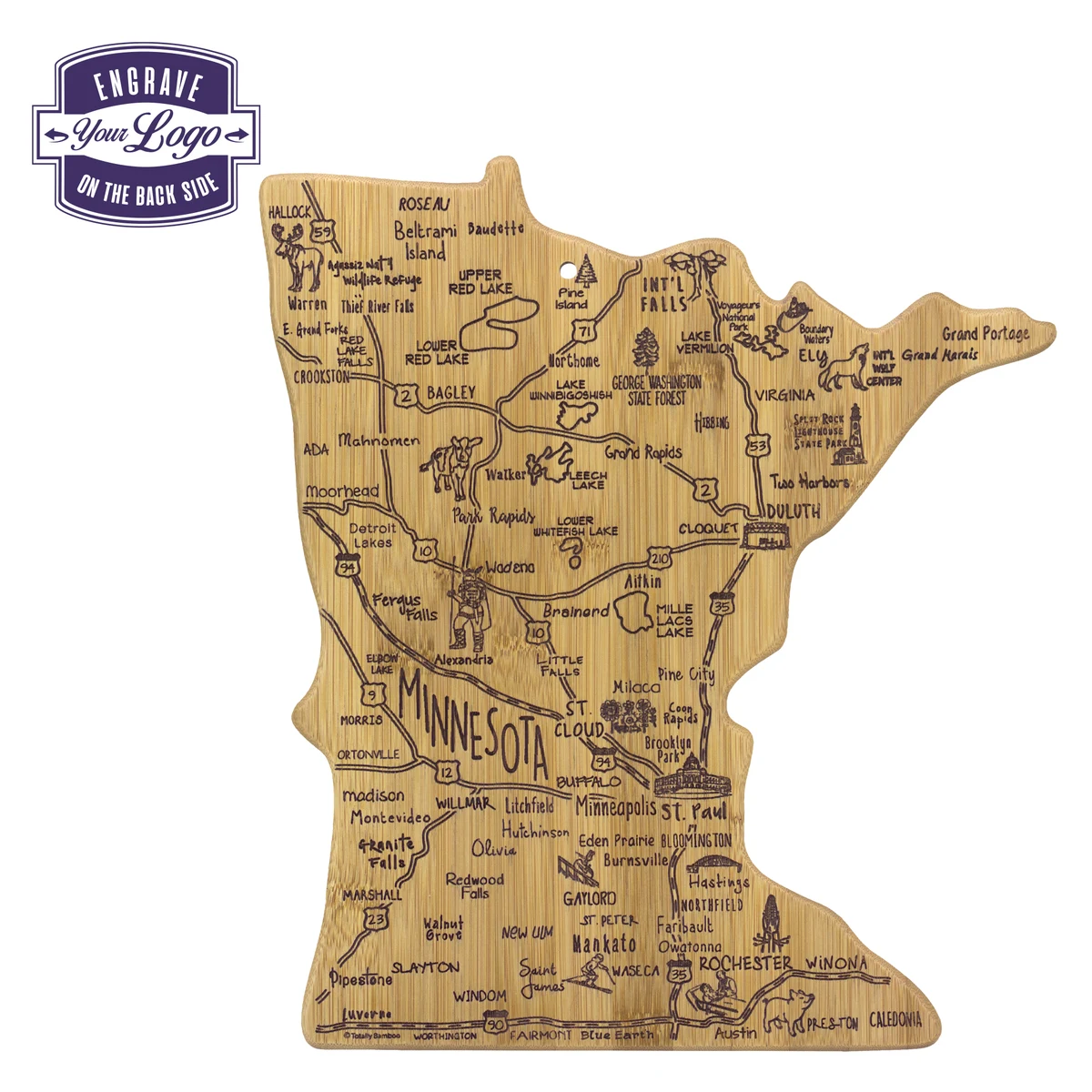 Destination Minnesota Cutting & Serving Board 1