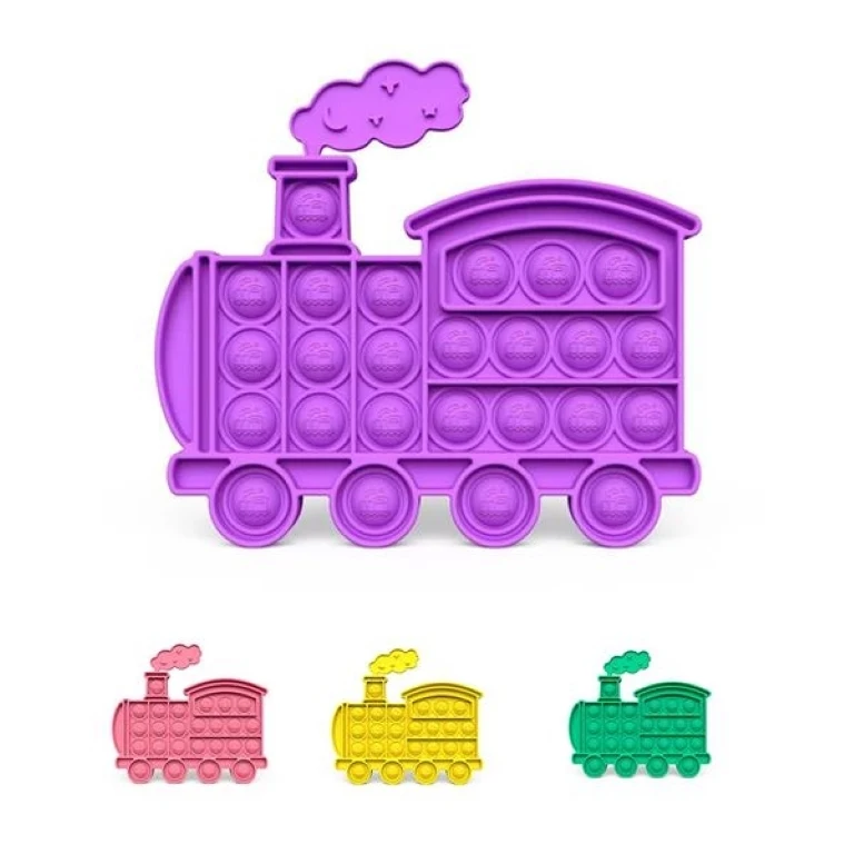 Train Car Bubble Fidget Silicon Toys 1