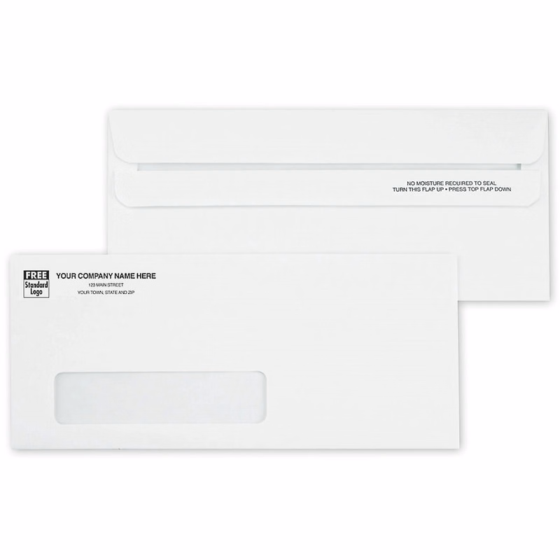 Envelopes, No. 10, Single Window, Self Seal