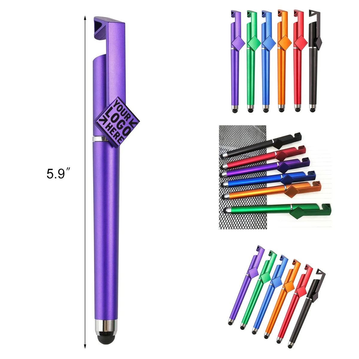 Multifunctional Phone Holder Touching Screen Pen 1
