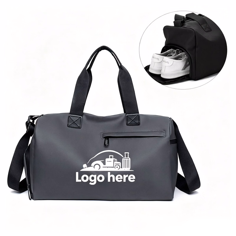 Faux Leather Travel Duffel Bag