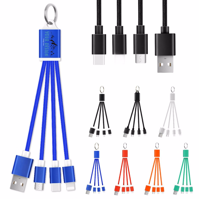 Keychain 3-In-1 Charging Data Cable
