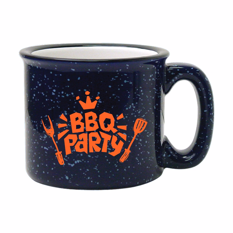 15 oz. Cobalt Blue Out White In Campfire Mug