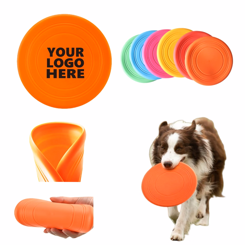 Silicone Lightweight Flying Disc Dog Toy MOQ50