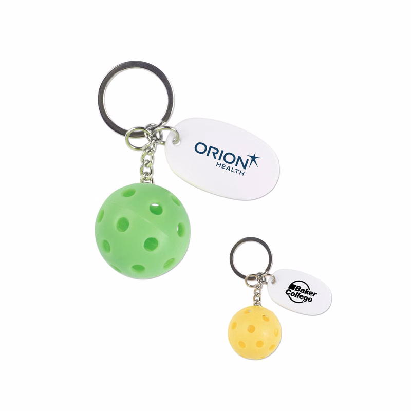 Pickleball with Tag Keychain