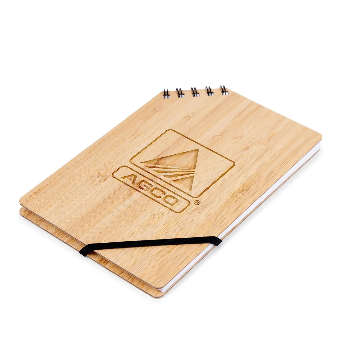 A5 Corner Spiral Bound Journal Book with Bamboo Cover 1