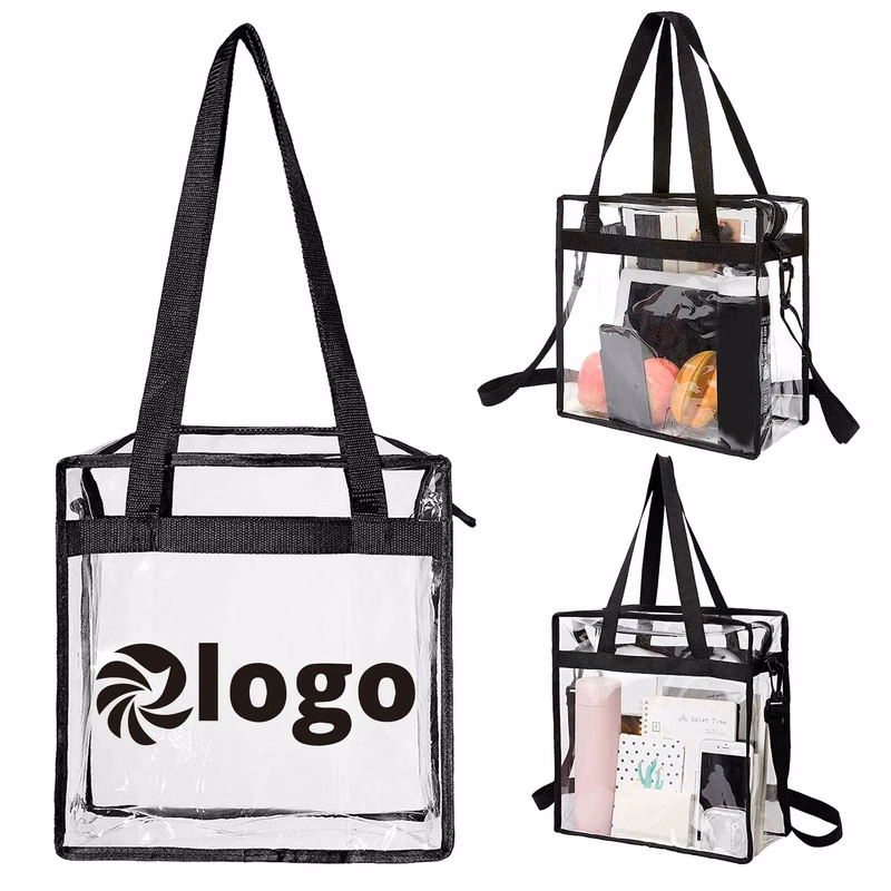 Stadium Approved Clear Tote Bag with Zipper