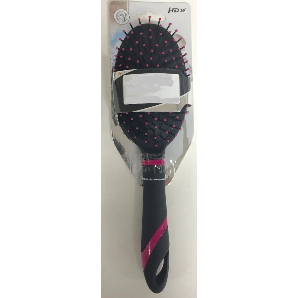 Oval Hairbrushes - Black Plastic 1