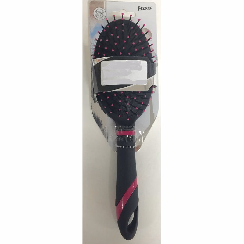 Oval Hairbrushes - Black Plastic