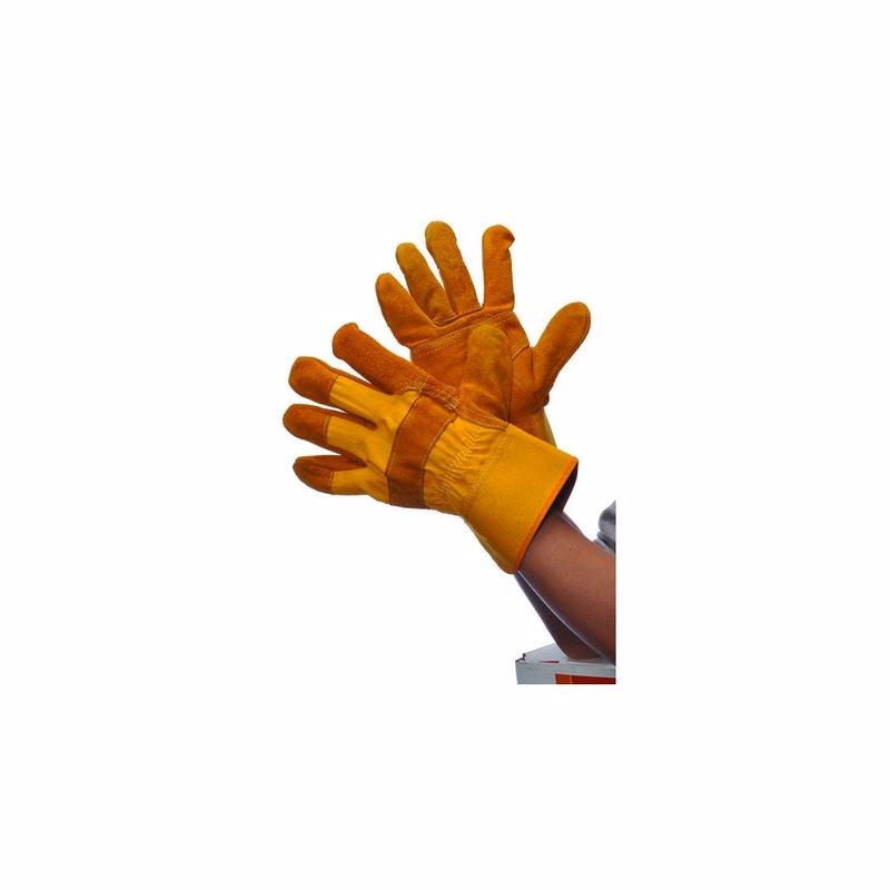 Leather Palm Gloves - Golden