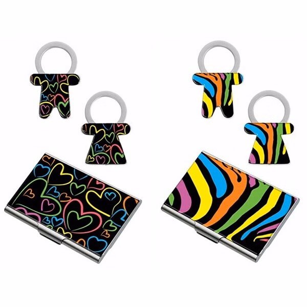 Colorful key holder card case