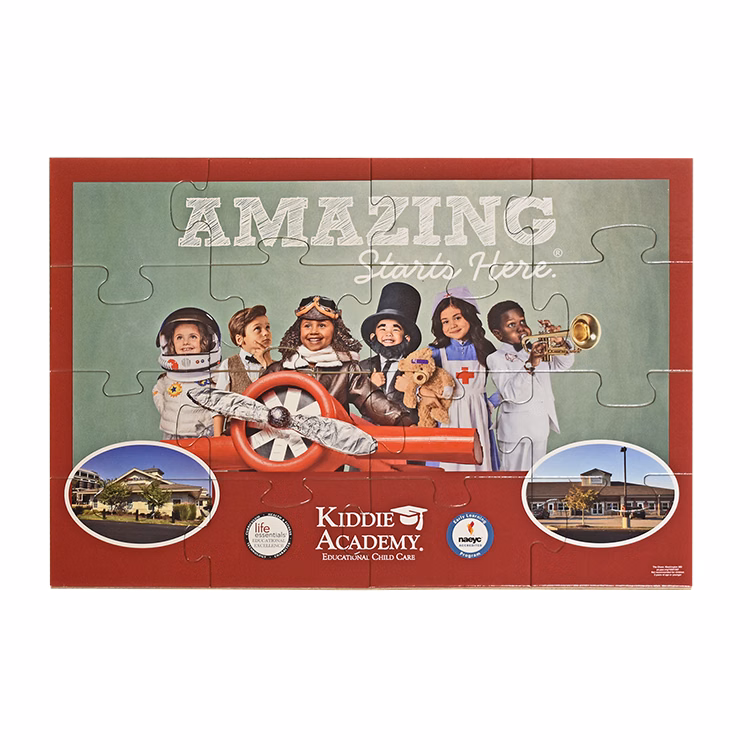 16 Pieces - 11" x 16" - Large Puzzle