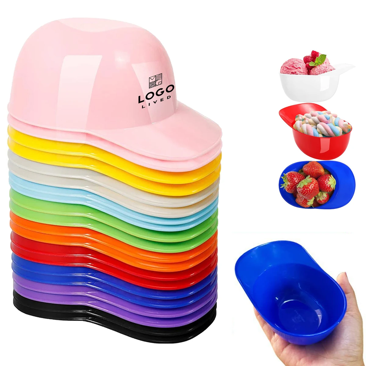 8oz Baseball Hat Ice Cream Bowl 1
