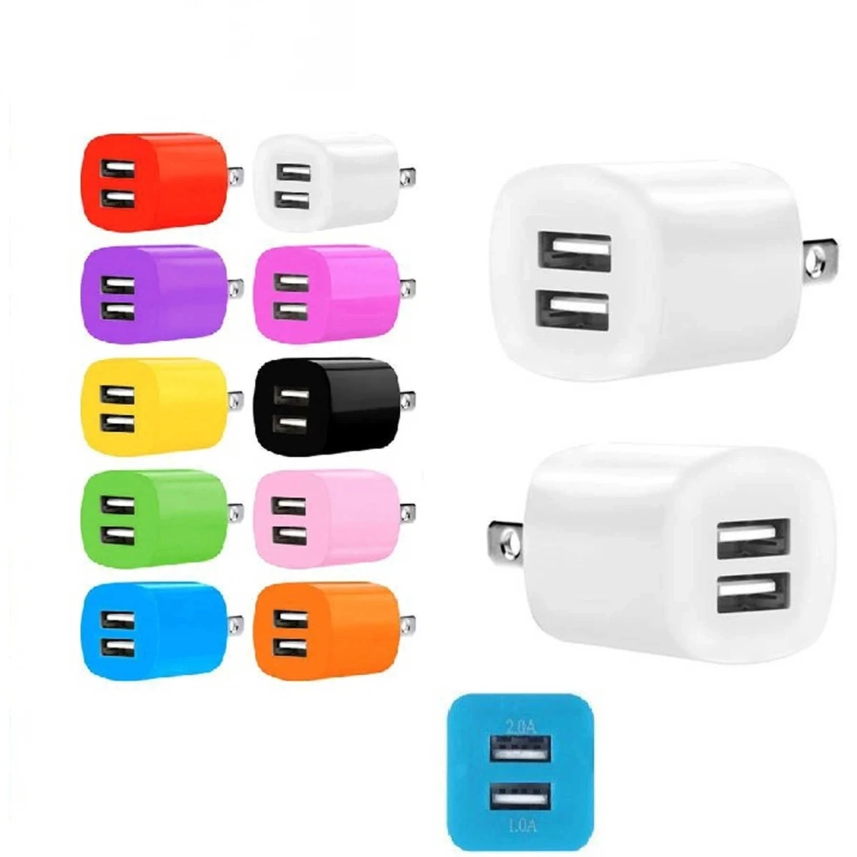Dual USB Wall Plug Charger MOQ100 1