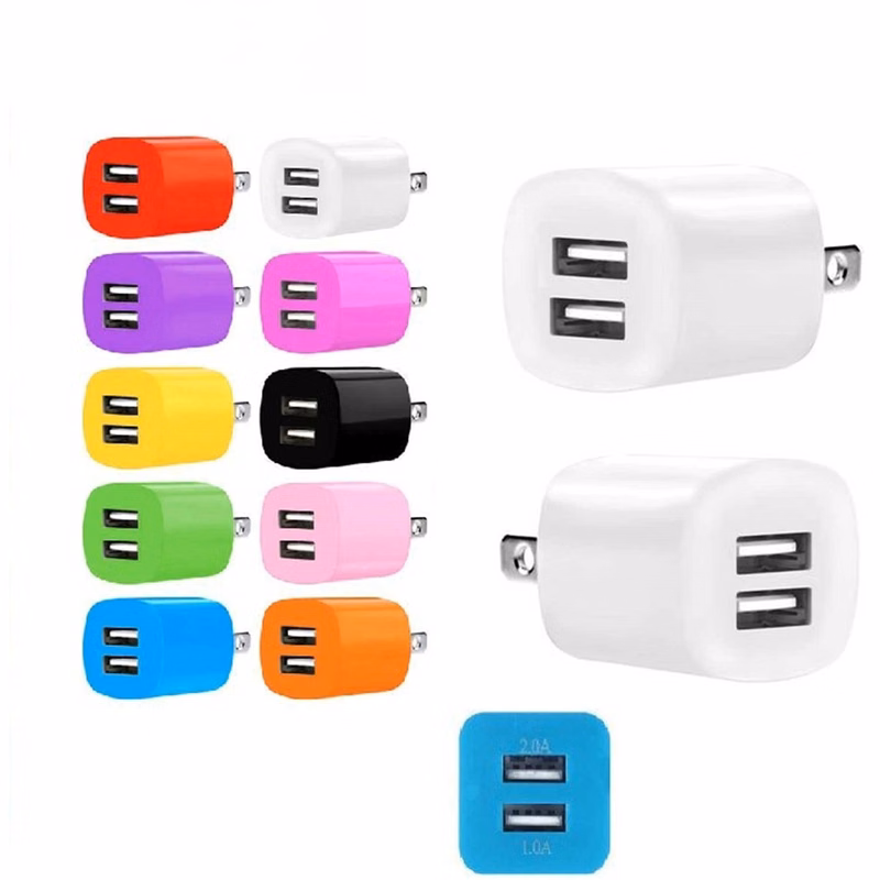 Dual USB Wall Plug Charger MOQ100