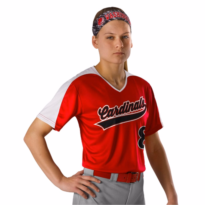Women's V-Neck Fastpitch Jersey - 558VW