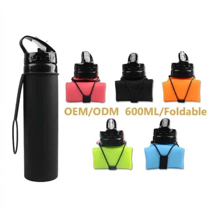 Silicone Foldable Water Bottle BPA Free 1