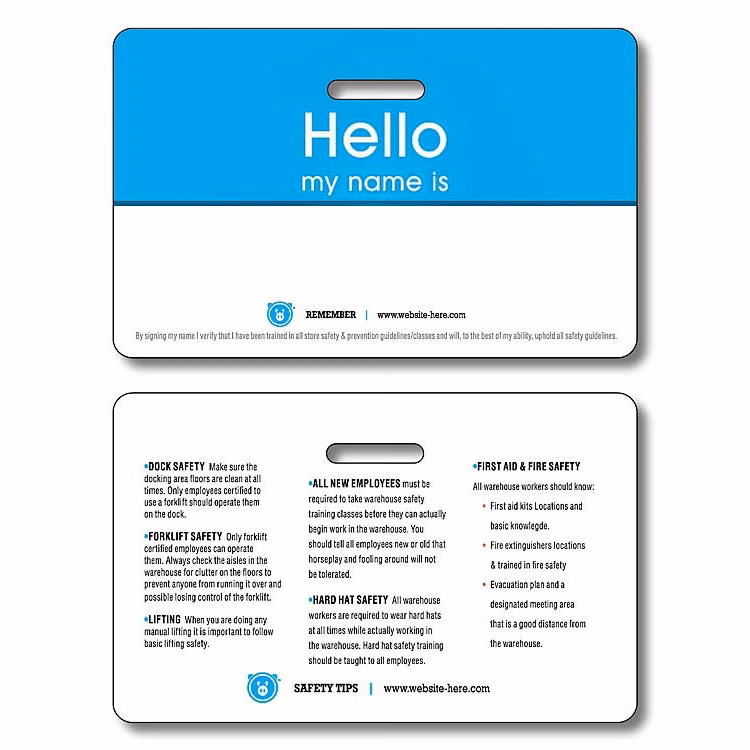 Plastic UV-Coated (1S) I.D./Wallet Card with Punch - 2.125x3.375 - 10 pt.