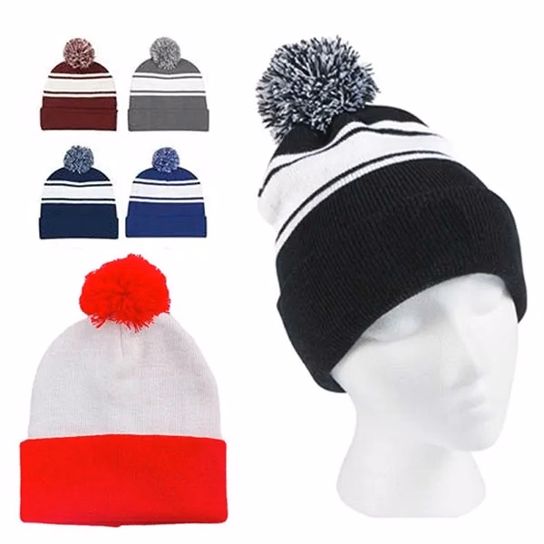 Beanie Pompom Knitted Winter Hat